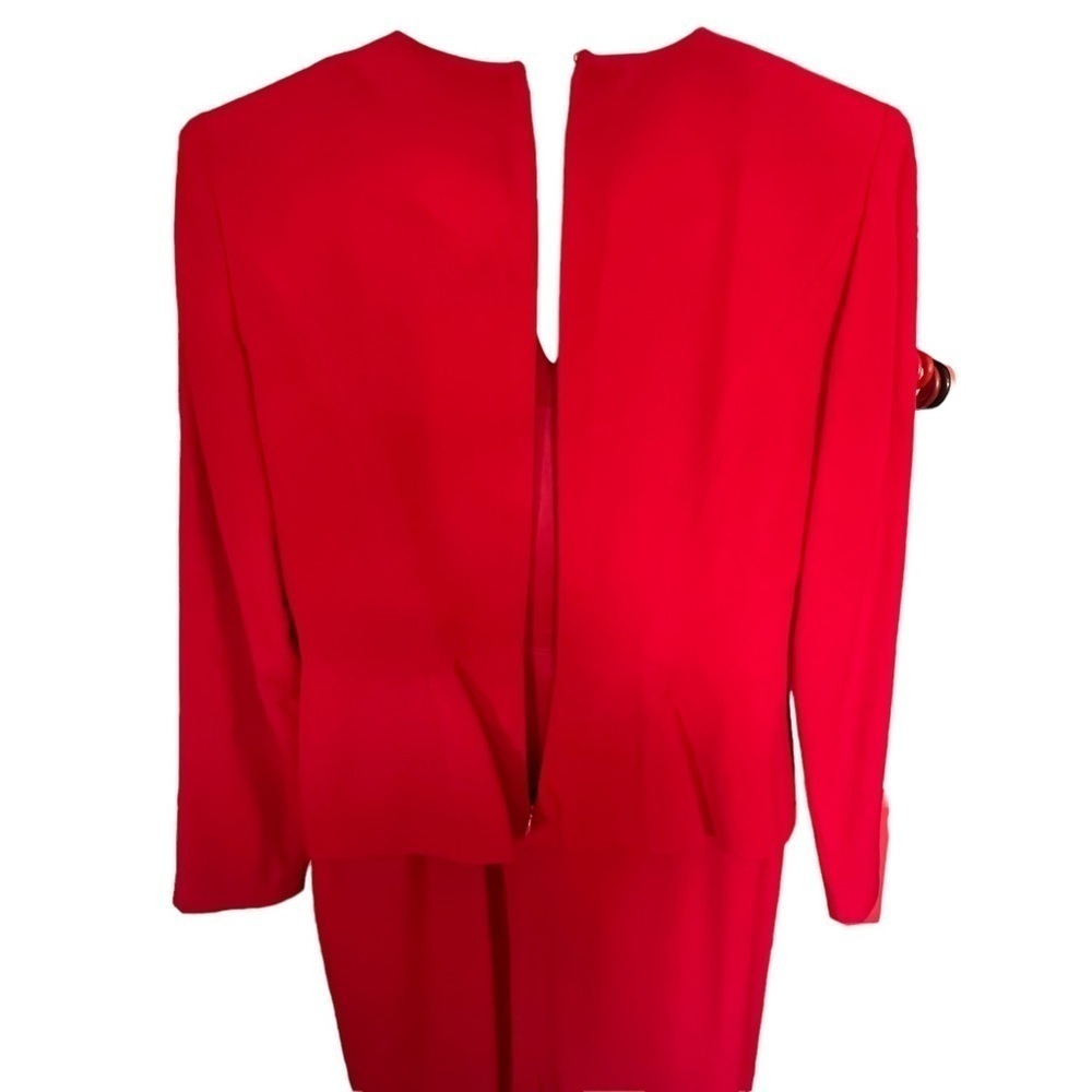 Vintage Talbots Albert Nipon Petite Red Dress In … - image 5